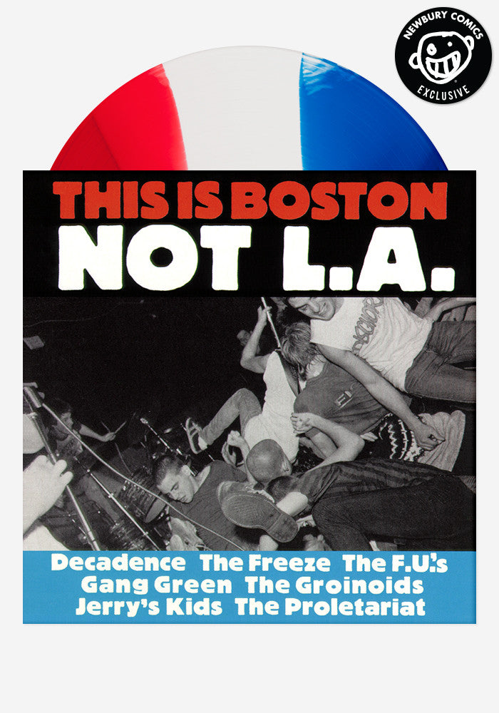 Various-Artists-This-is-Boston-Not-L-A-Exclusive-Color-Vinyl-LP-Red-White-and-Blue-Tri-Color-2208054
